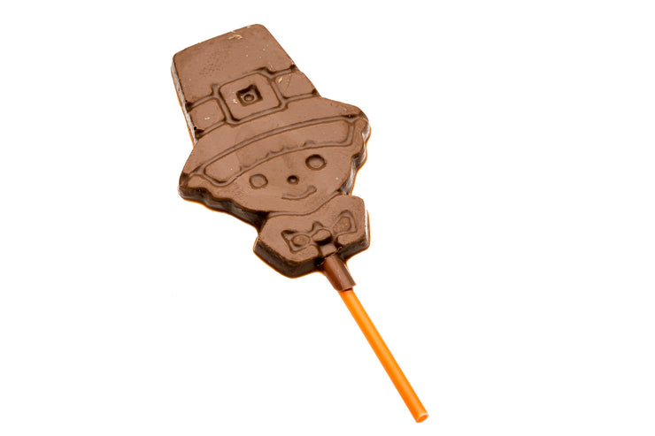 Milk Chocolate Pilgrim Lollipop