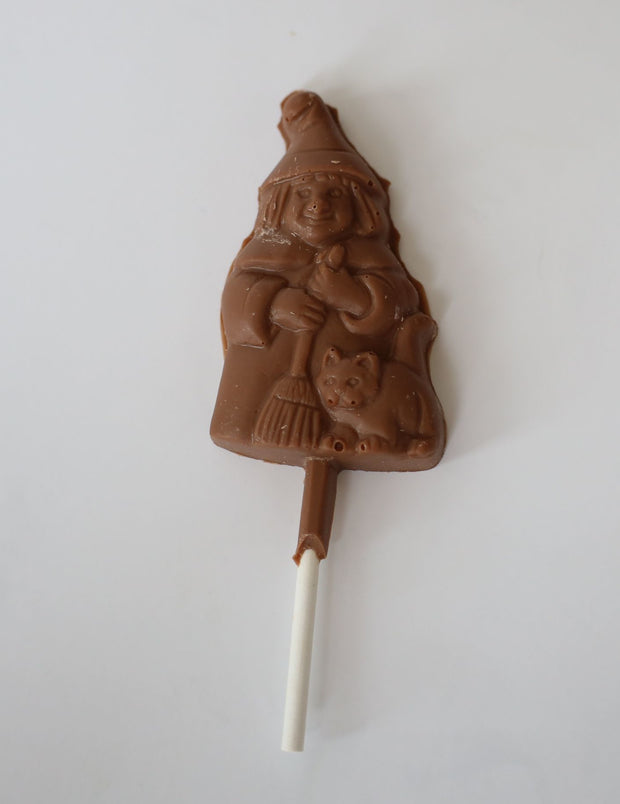 Witch with Broom Lollipop