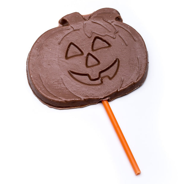 stefanelli's large chocolate pumpkin lollipop