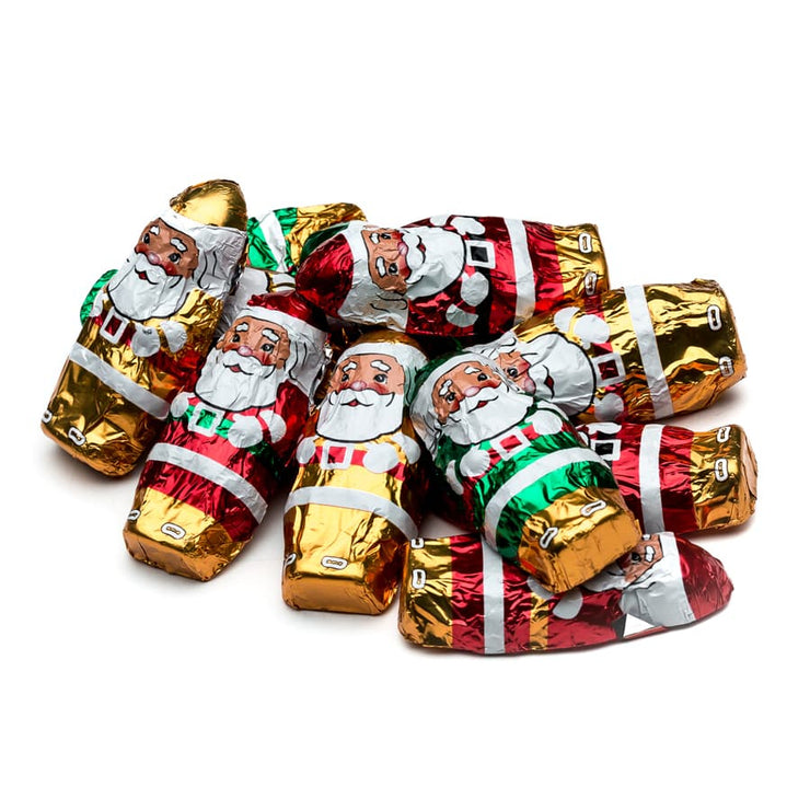 stefanelli's miniature foiled chocolate santas