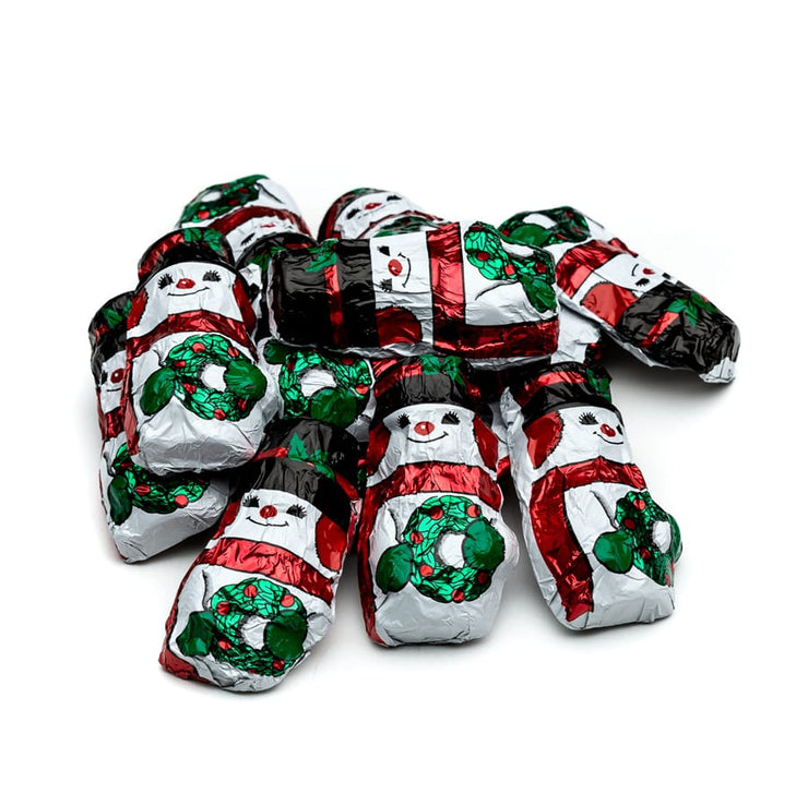 stefanelli's miniature foiled chocolate snowmen