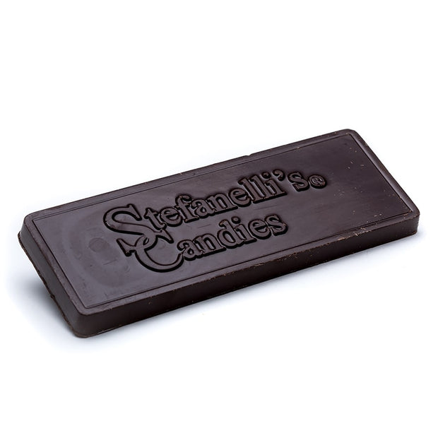 stefanelli's solid dark chocolate candy bar