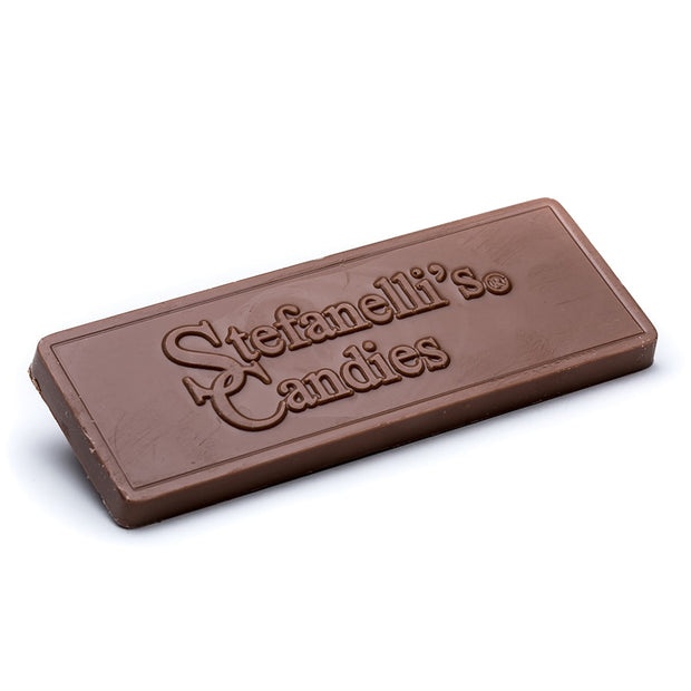 stefanelli's solid milk chocolate candy bar